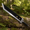 Buster Sword Replica inspired by Cloud Strife from Final Fantasy VII Remake with full-size metal blade for cosplay and collectors.