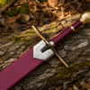 Chronicles of Narnia Prince Sword Replica featuring the Gold Rhindon design with a polished stainless steel blade and lion-head pommel.
