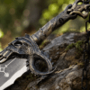 God of War Blades Replica inspired by Blades of Chaos twin swords with engraved stainless steel blades and decorative chains.