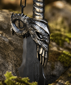 God of War Blades Replica inspired by Blades of Chaos twin swords with engraved stainless steel blades and decorative chains.