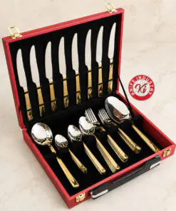 Alternative view of Executive Cutlery Box RP 3 HALF GOLD by Knife Industry