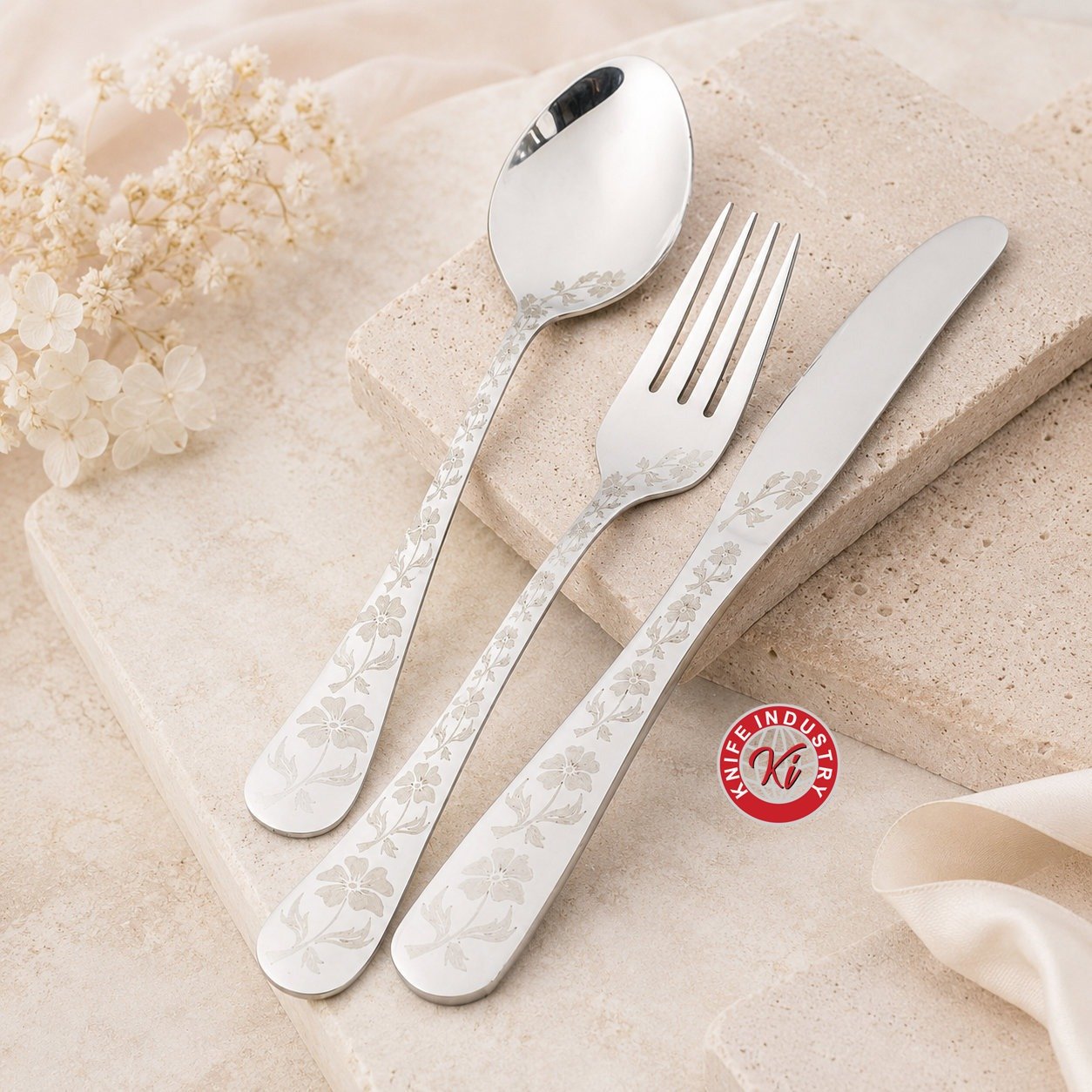 LM 1 LASER LASER Cutlery Set with Stand by Knife Industry - Image 3