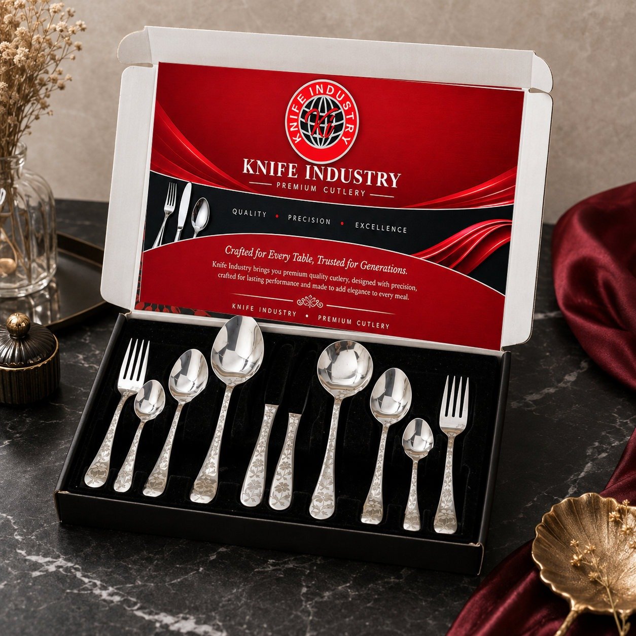 Mosaic LM1 Laser Cutlery Set - Economy Box | Knife Industry