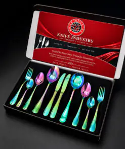 Alternative view of Prism Rainbow Cutlery Gift Set - Economy Box | Knife Industry