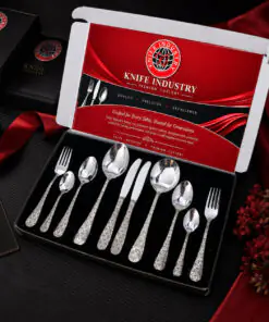 Alternative view of Lattice Laser Cutlery Set - Economy Gift Box | Knife Industry
