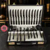 Onyx Black Cutlery Set - Executive Case | Knife Industry