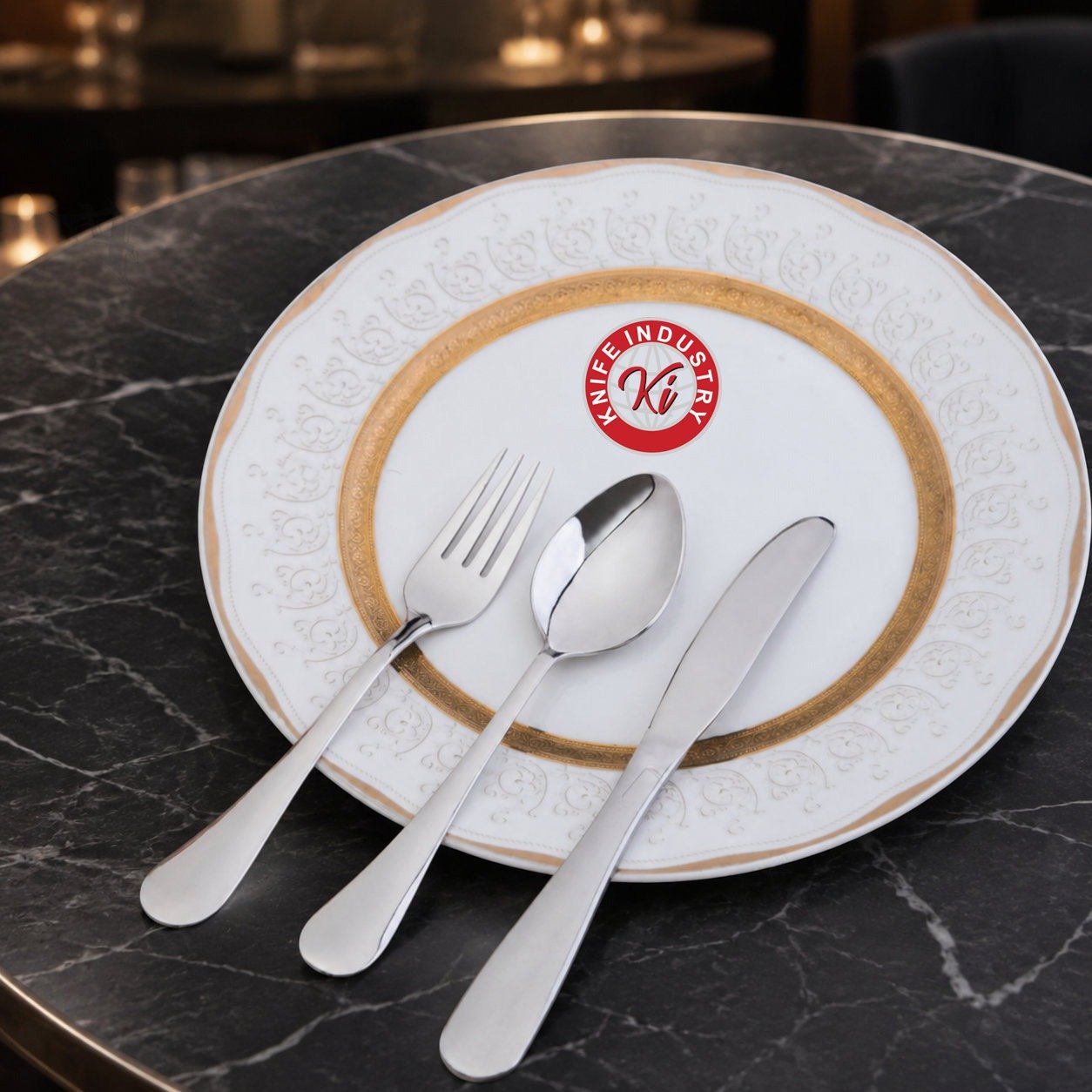 Omega Executive Cutlery Set - Silver | Knife Industry