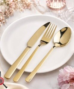 Alternative view of Linea RP0 Gold Cutlery Set - Executive Box | Knife Industry