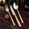 Duet RP1 Half Gold Cutlery Set - Executive Box | Knife Industry