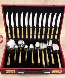 Duet RP2 Half Gold Cutlery Set - Executive Box | Knife Industry