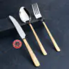 Duet RP3 Half Gold Cutlery Set - Executive Box | Knife Industry