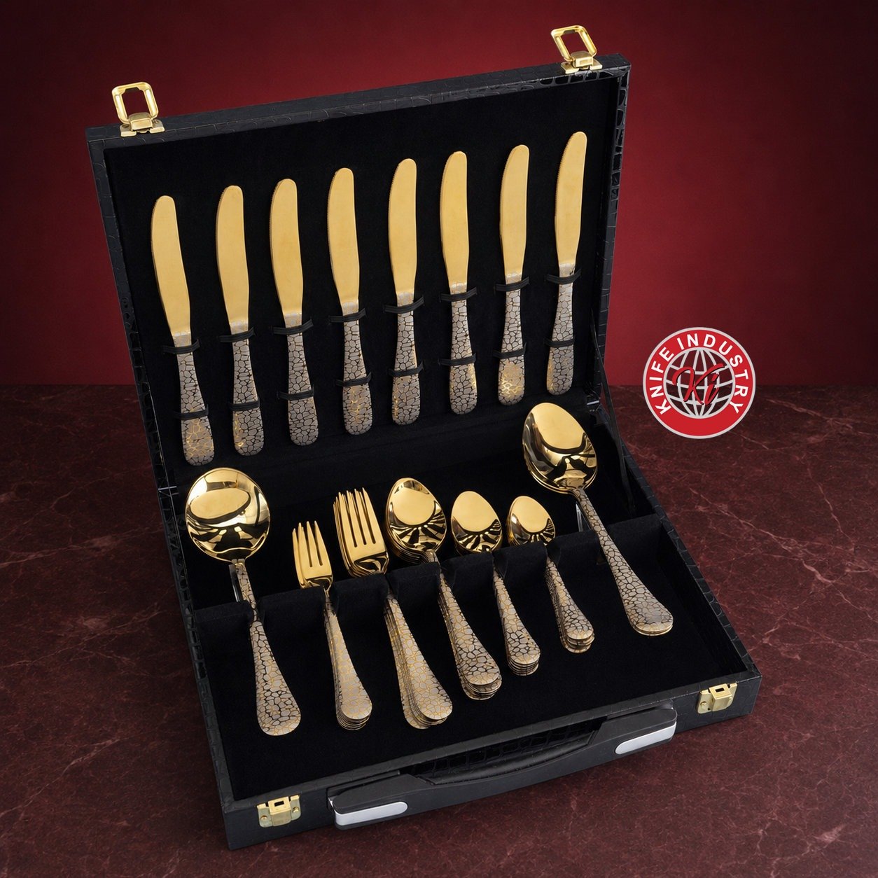 Pebble Gold Executive Cutlery Set | Knife Industry - Image 4