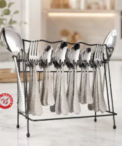 Alternative view of Honeycomb Cutlery Set with Stand - Laser Design | Knife Industry