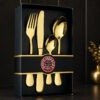 Aurum Gold Mini Cutlery Set - Gift Box | Knife Industry