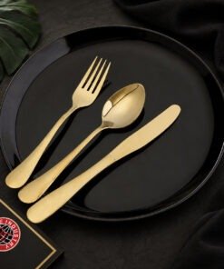 Alternative view of Aurum Gold Mini Cutlery Set - Gift Box | Knife Industry