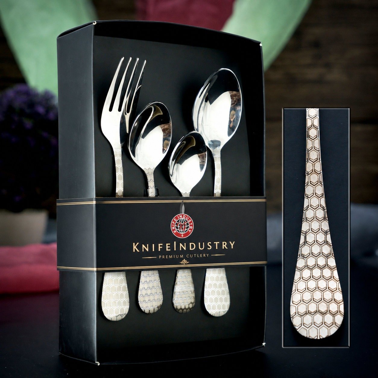 Honeycomb Mini Cutlery Set - Laser Gift Box | Knife Industry