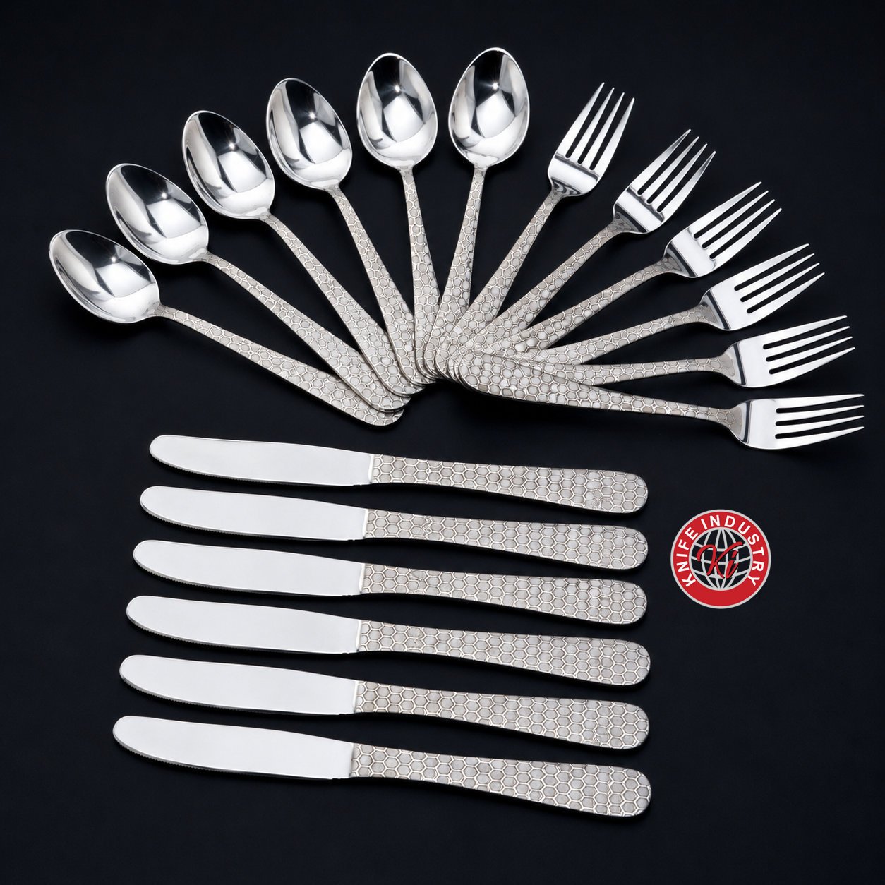Honeycomb Mini Cutlery Set - Laser Gift Box | Knife Industry - Image 2