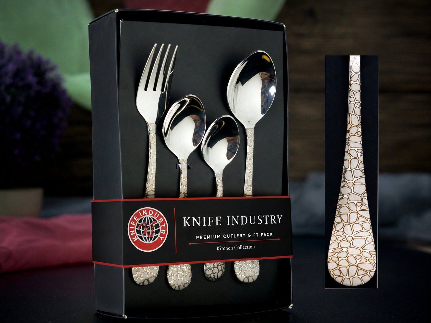 Pebble Laser Cutlery Set - Mini Gift Box | Knife Industry - Image 2