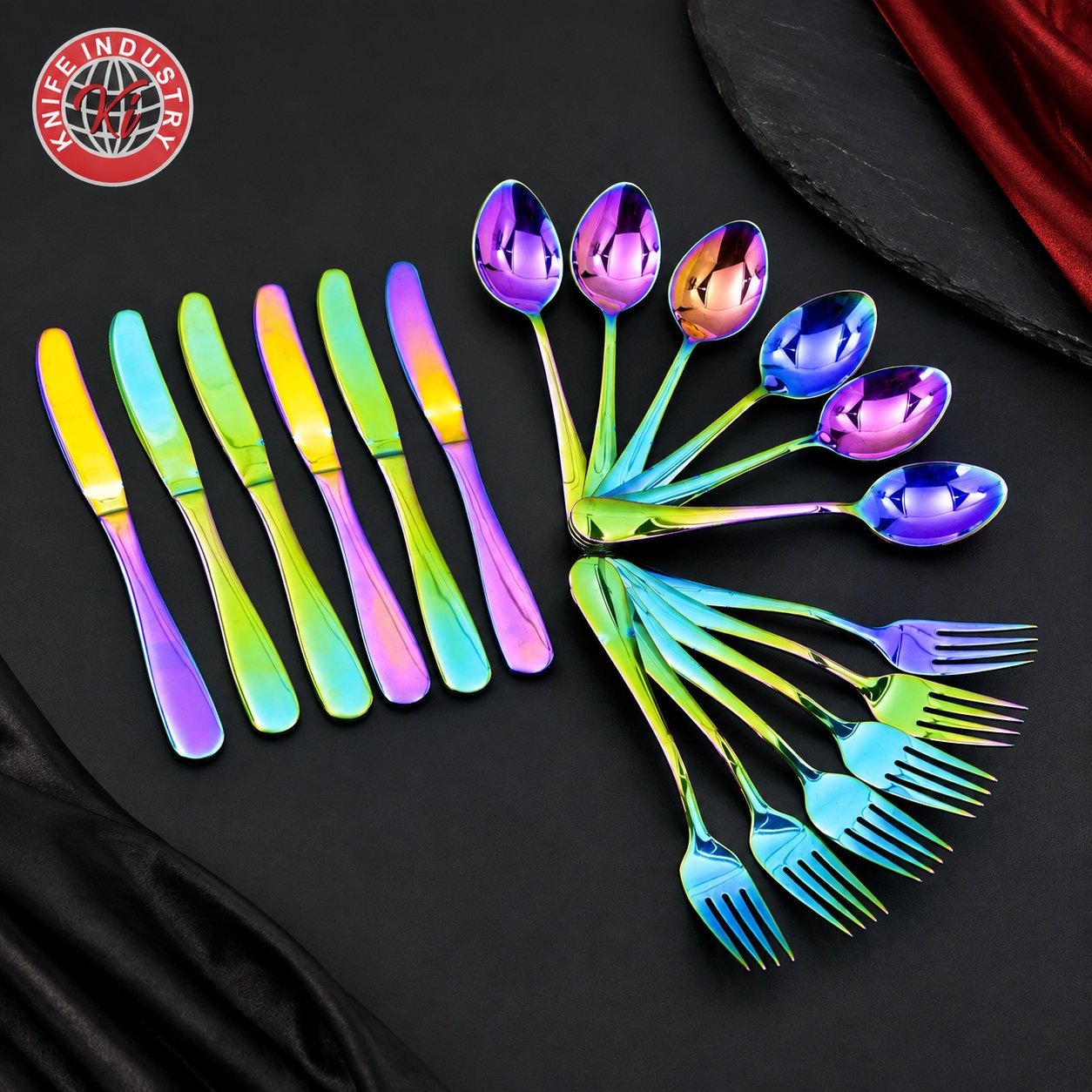 Prism Rainbow Mini Cutlery Set - Gift Box | Knife Industry - Image 2