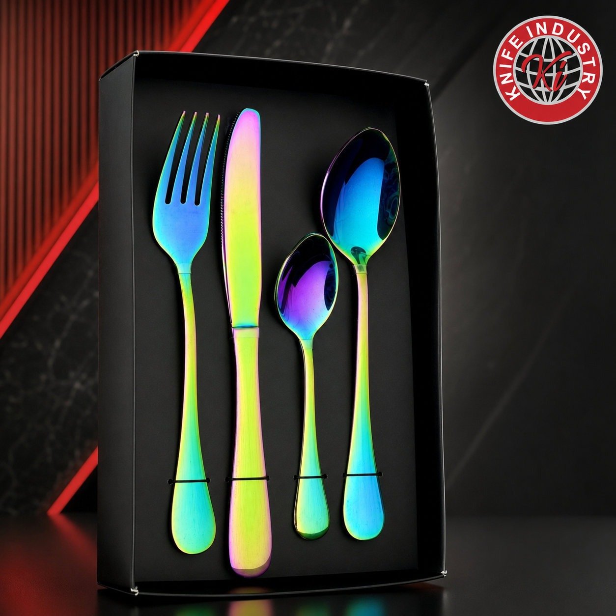 Prism Rainbow Mini Cutlery Set - Gift Box | Knife Industry - Image 3
