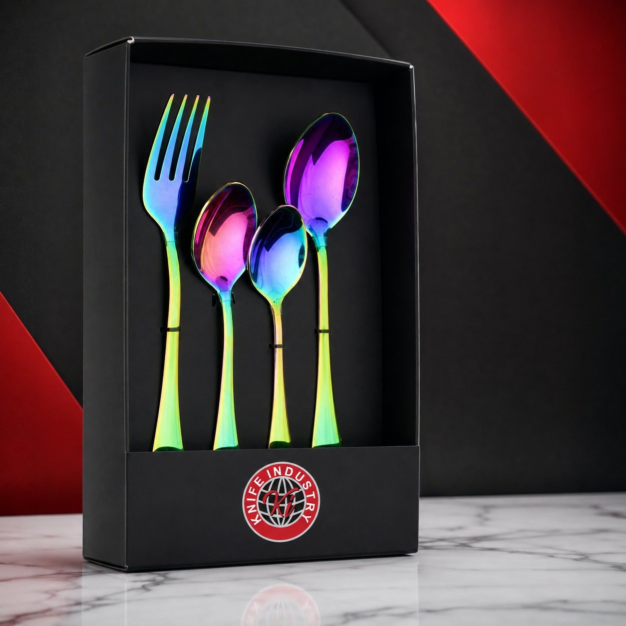 Prism Rainbow Mini Cutlery Set - Gift Box | Knife Industry - Image 4