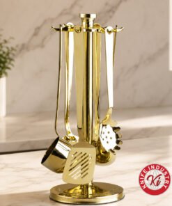 Omega Gold Kitchen Utensil Set - 13 Inch, 7 Pieces | Knife Industry