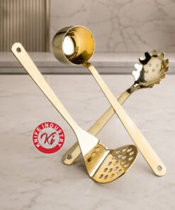 Alternative view of Omega Gold Kitchen Utensil Set - 13 Inch, 7 Pieces | Knife Industry