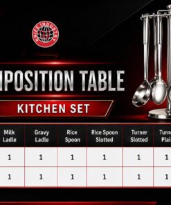 Omega 10 Inch Kitchen Utensil Set - 7 Pieces | Knife Industry