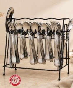 Omega Spoon and Fork Set with Stand | Knife Industry