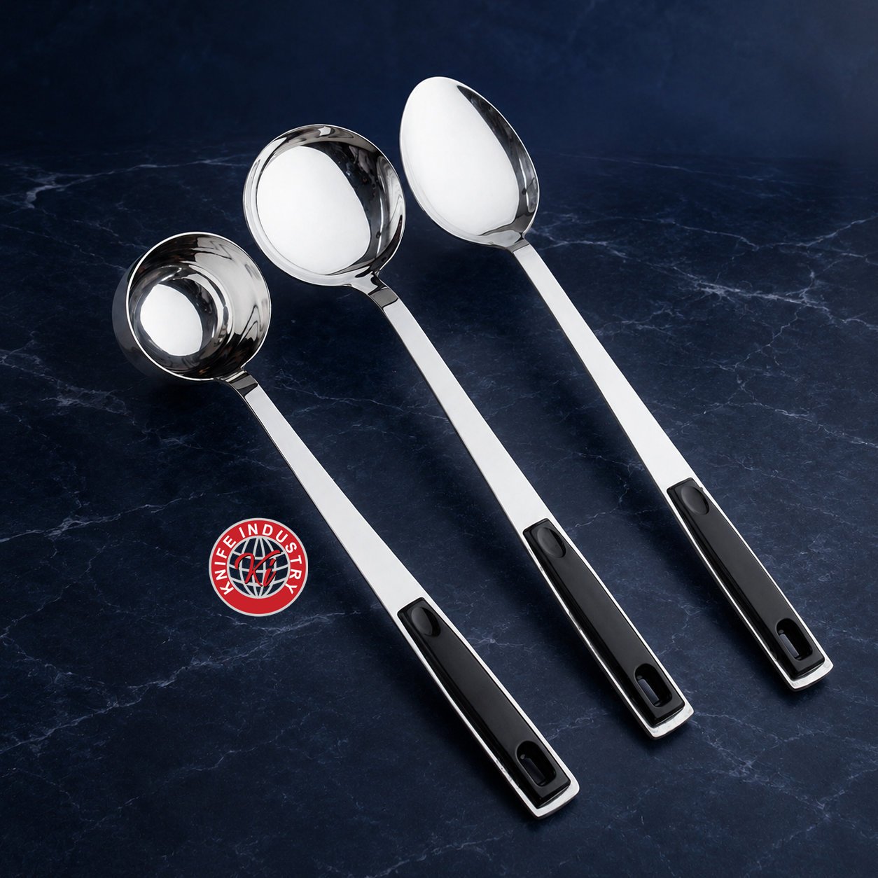 Everyday Grip Plastic Handle Kitchen Utensil Set - 7 Pieces | Knife Industry