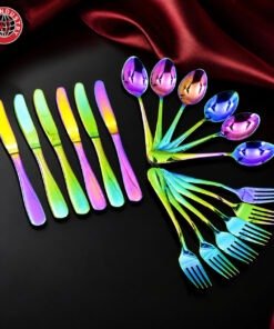 Alternative view of Prism Rainbow Cutlery Set with Stand | Knife Industry