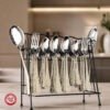 Lattice Cutlery Set with Stand - Laser Design | Knife Industry